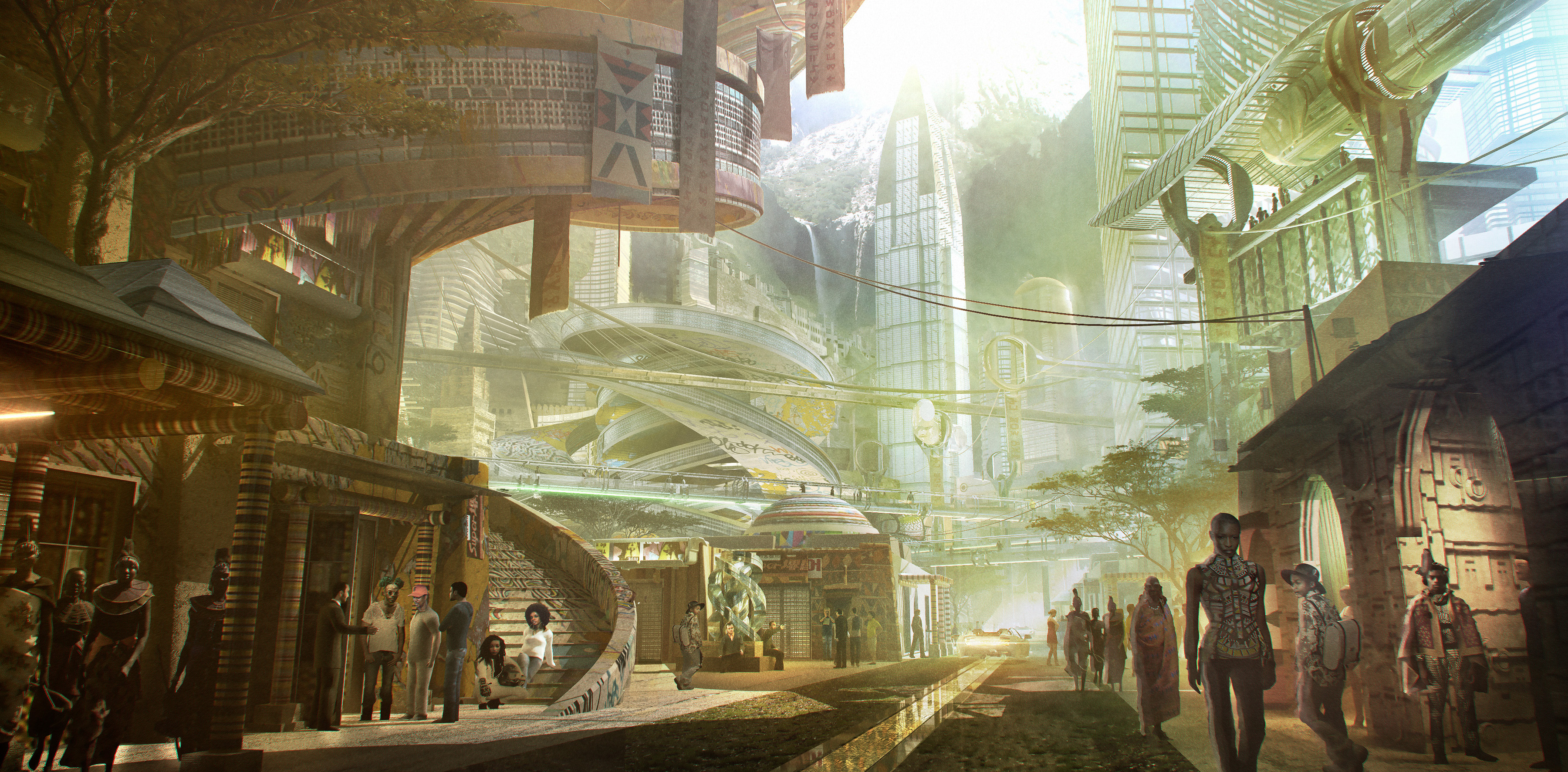 Axes'n'Yarn: Wakanda - My Solarpunk Dream City